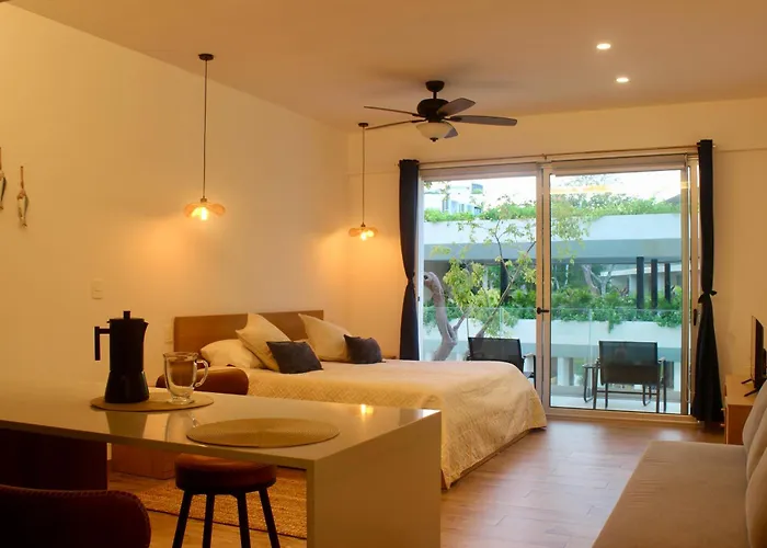 Apartamento New Pool Clubhouse The Leaf Playacar Playa del Carmen